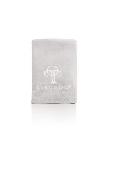 Toalla de spa de microfibra de la marca Circadia - gris 1 ud